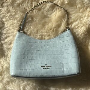 Authentic Kate Spade zippy shoulder bag- Frosty sky